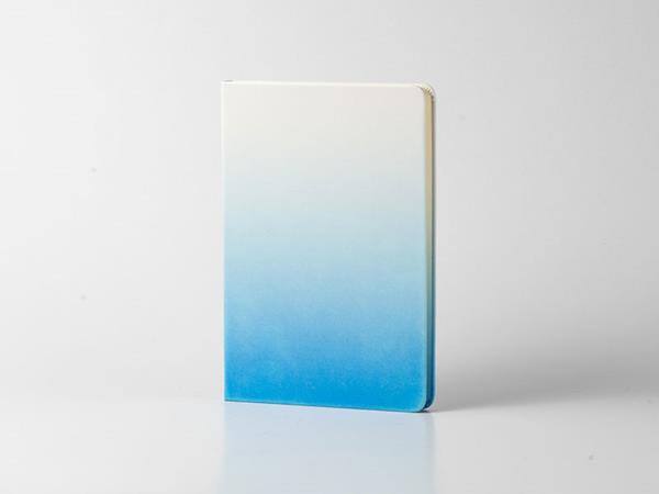Carnet à couverture rigide A5, bord de couleur dégradée, impression numérique
