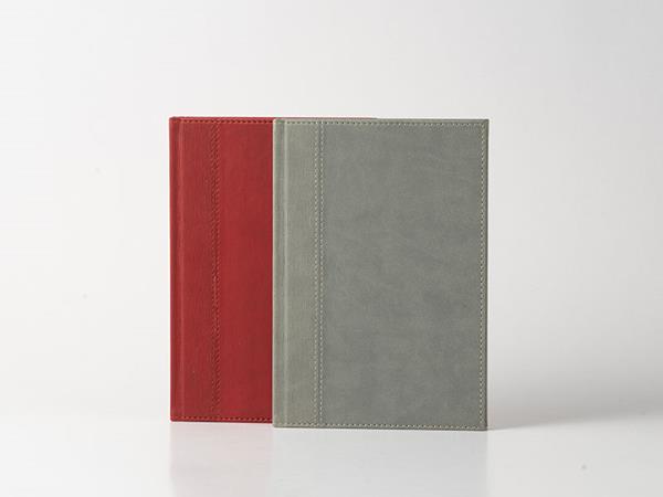 Carnets en cuir patchwork, couverture en cuir thermo PU épissé, bord de couleur, 80 pages lignées